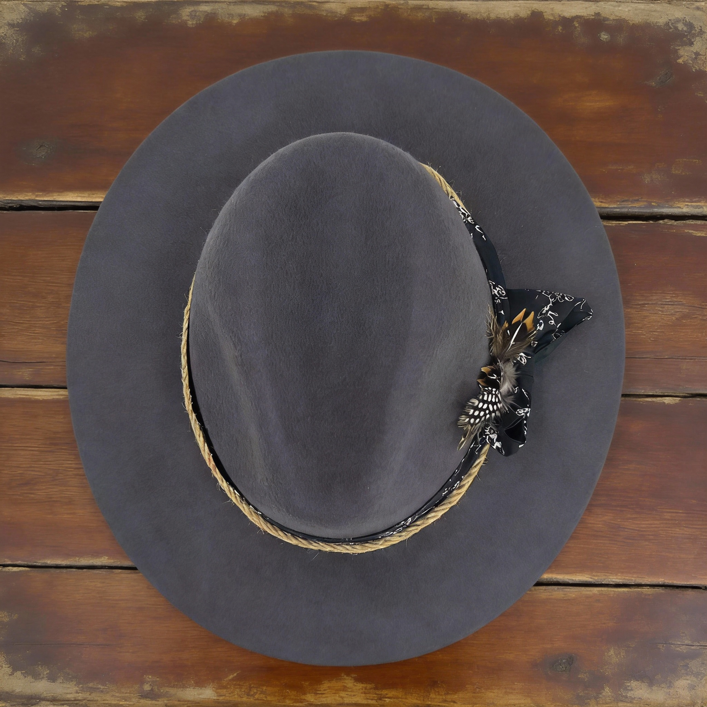 Classic Gray Minimalist Felt Fedora Hat