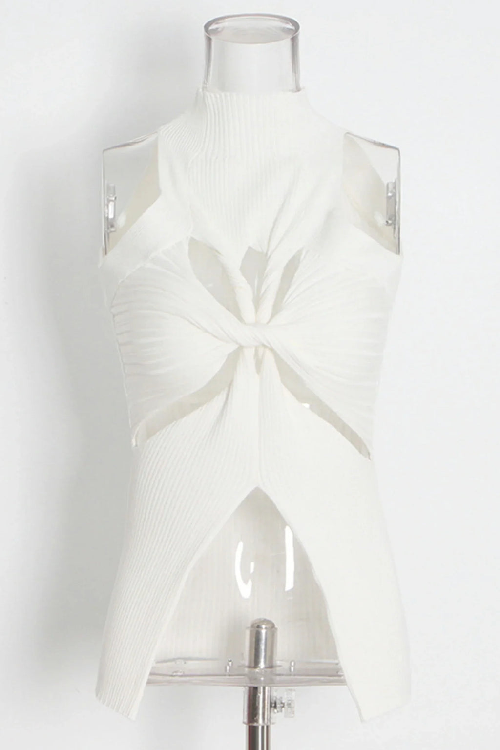 Alyzah Irregularly Cutout Knit Top