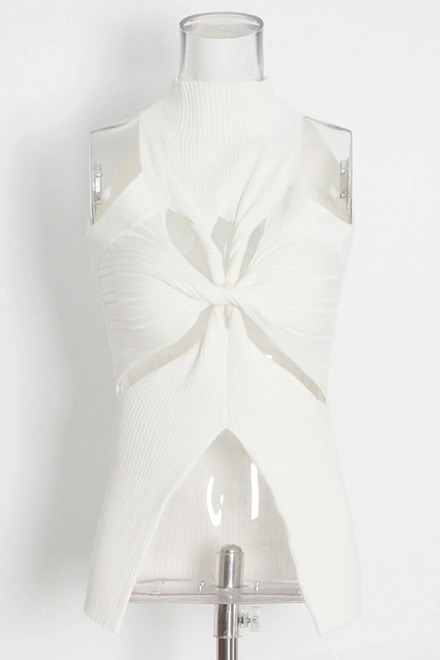 Alyzah Irregularly Cutout Knit Top