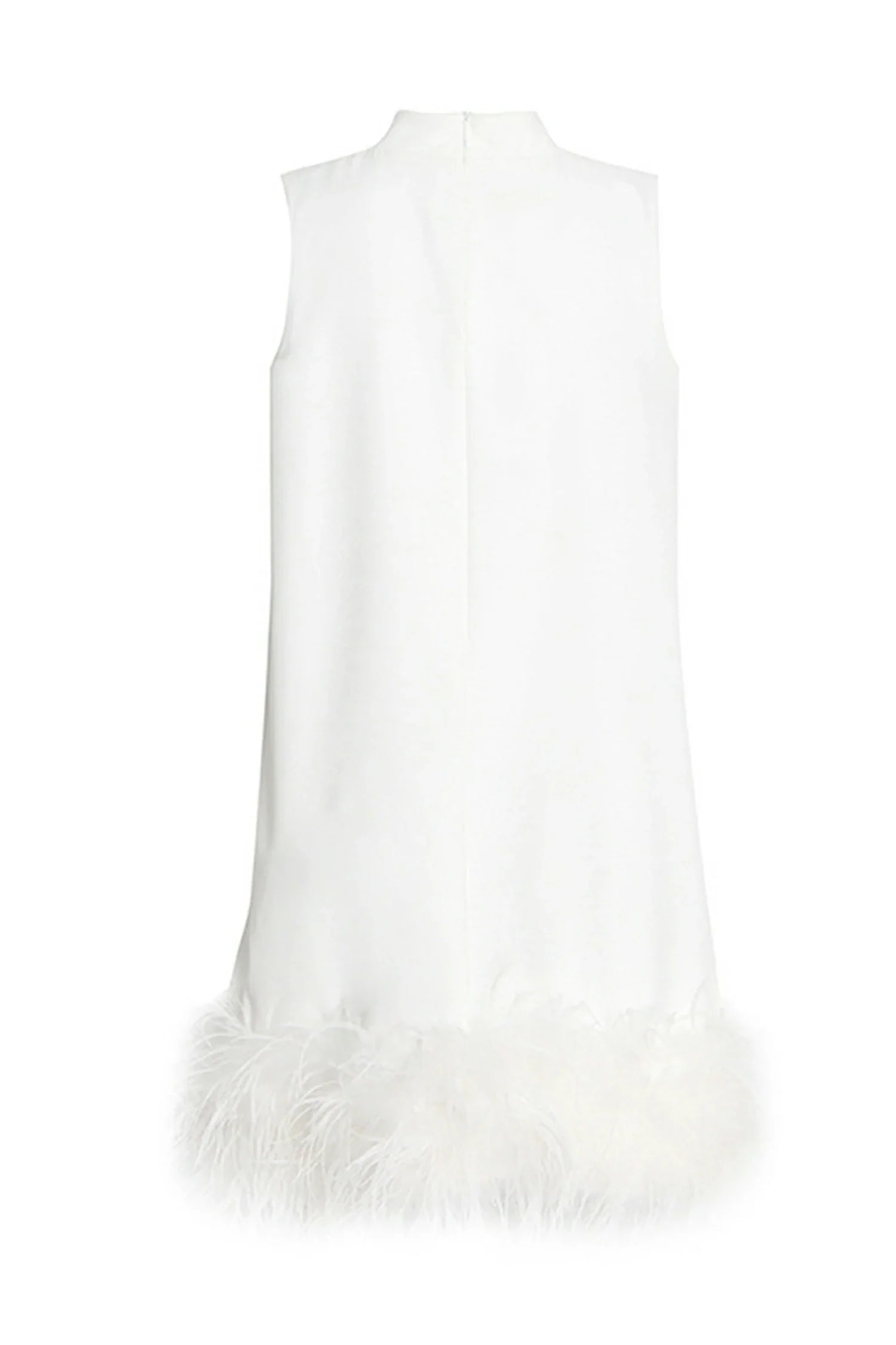 Lilac Sleeveless Feather Dress