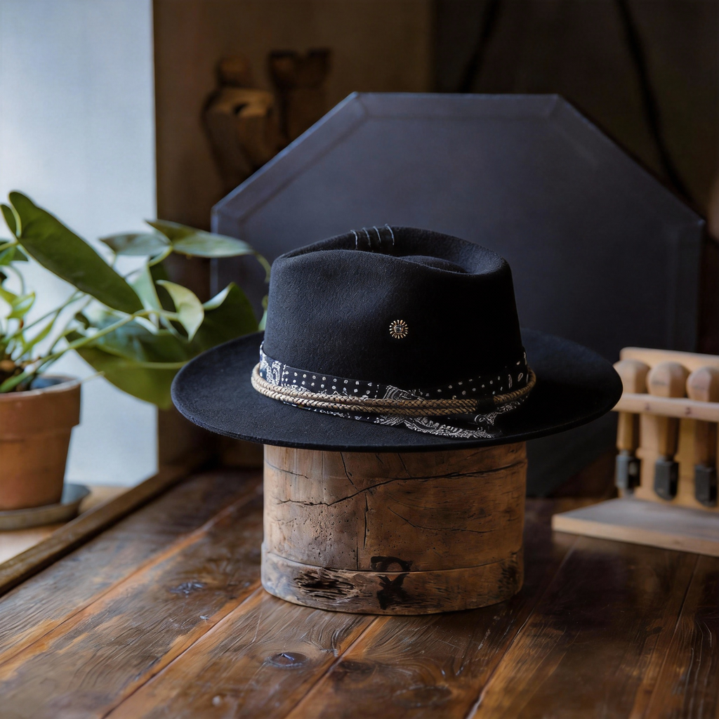 Modern Classic Felt Hat with Band Detail