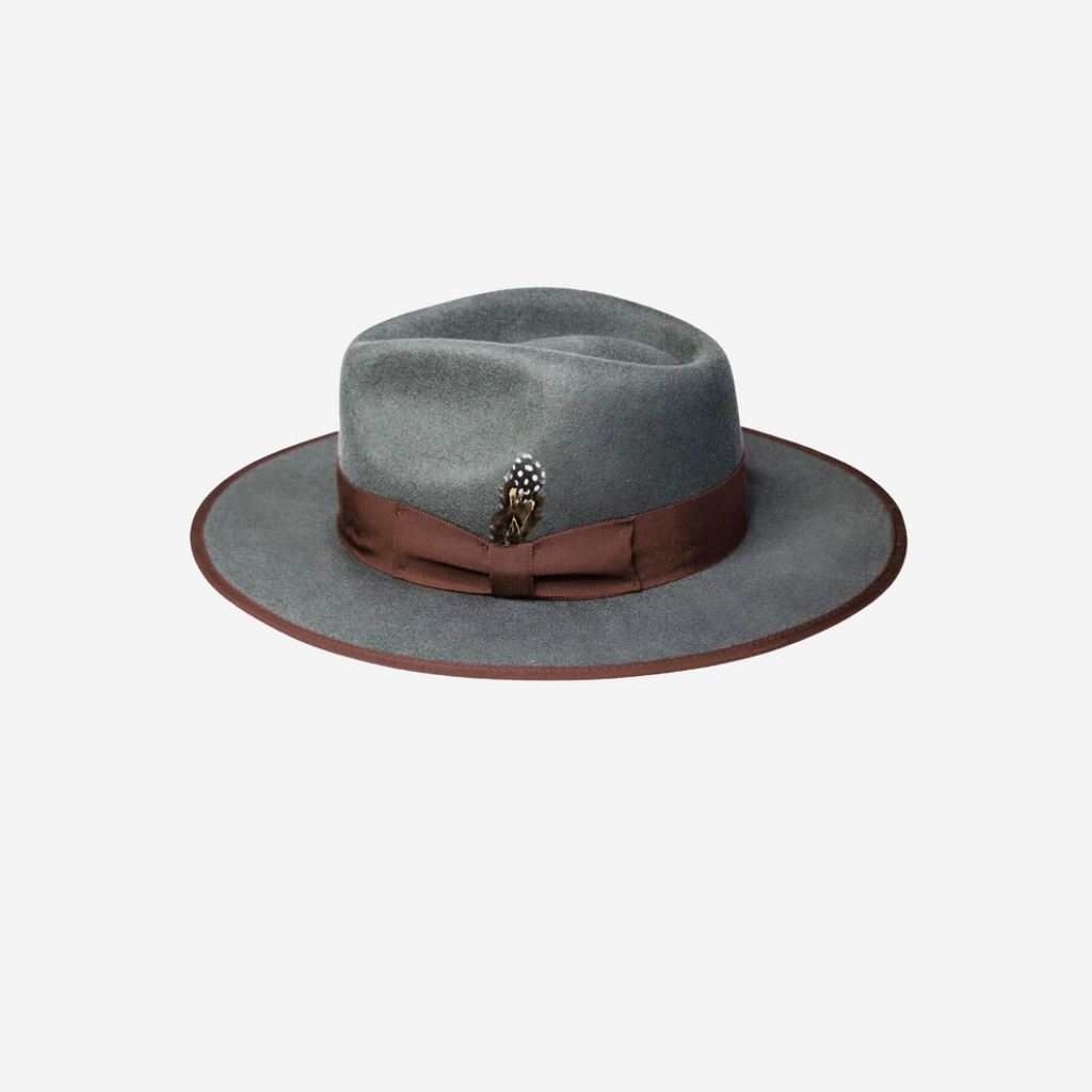 Sleek Fedora Hat- Gray