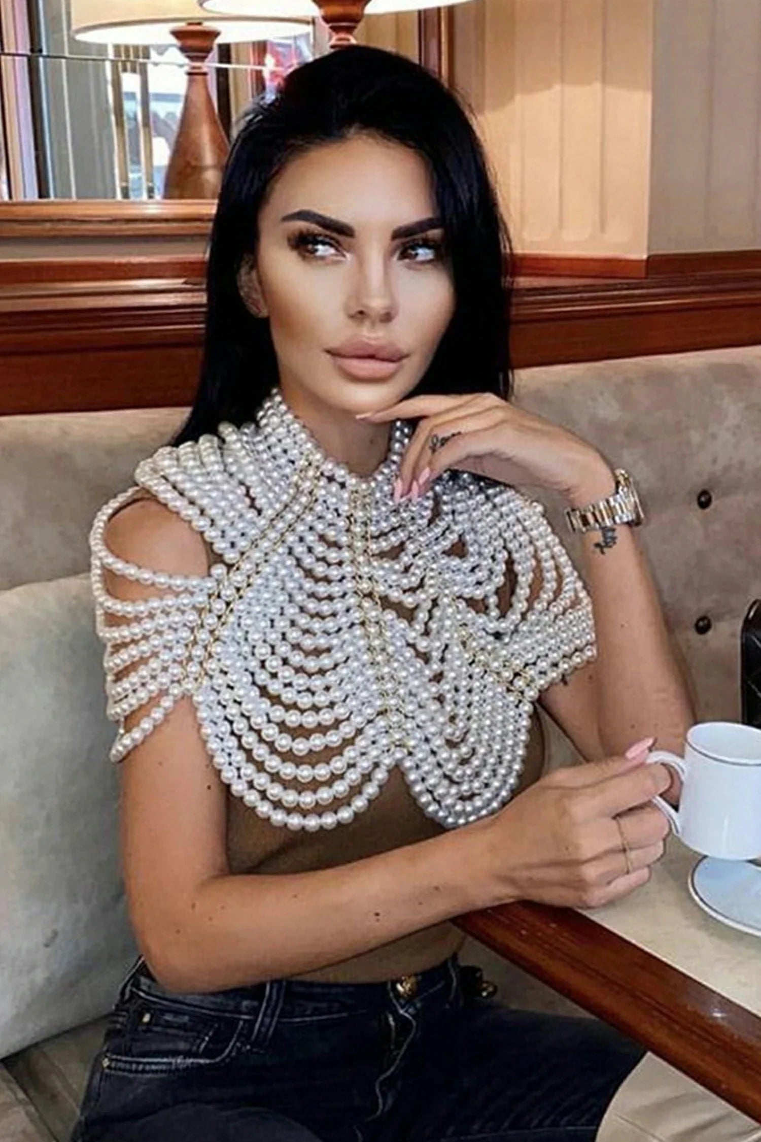 Bryslyn Pearl Shoulder Chain