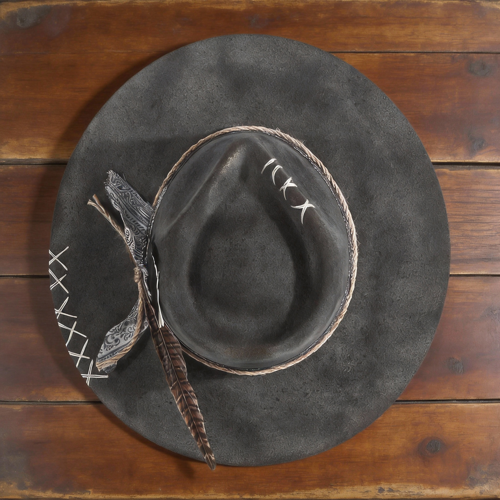 Classic Rancher Felt Hat with Modern Details