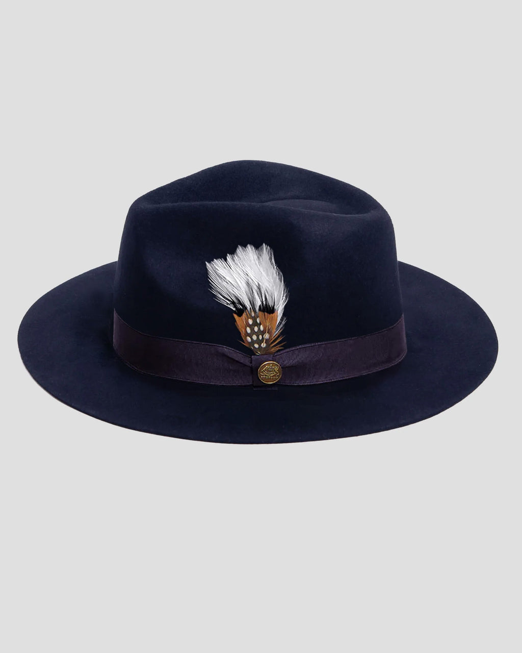 Dapper Men's Felt Fedora Hat–Black