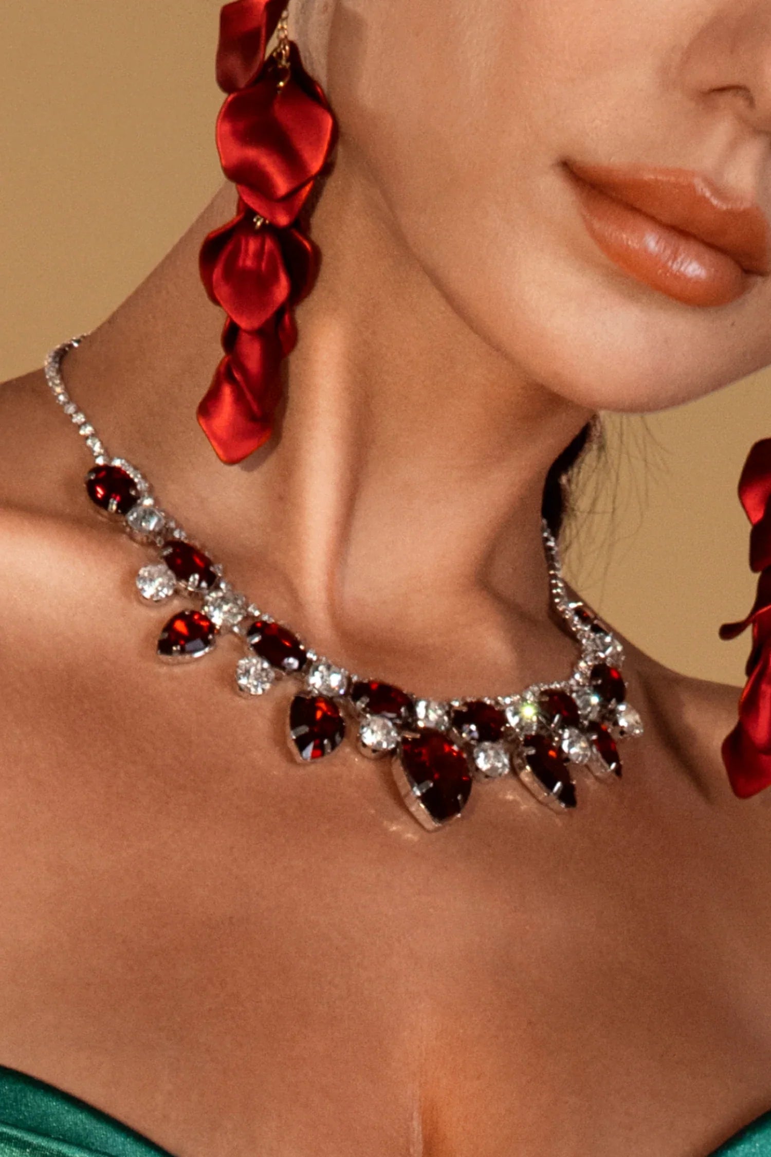 Laci Crystal Heart Necklace