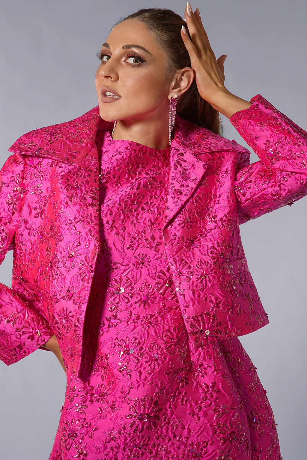 Brayli Embroidery Bead Blazer