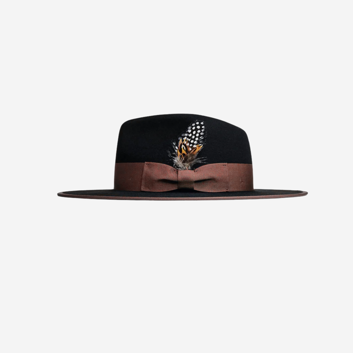 Felt Fedora Hat–Brown
