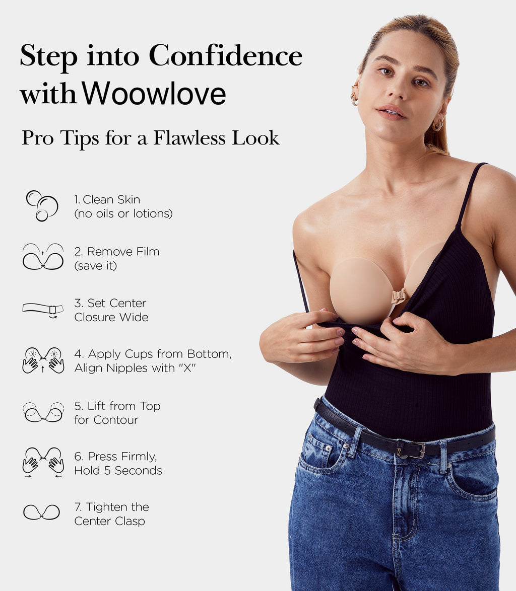 Woowlove Silicone Contour Bra - 34C