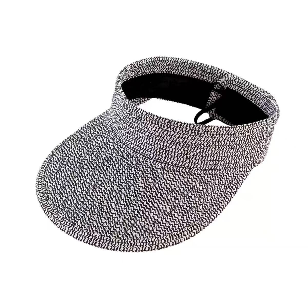 Jeanne Simmons - Black Tweed Visor