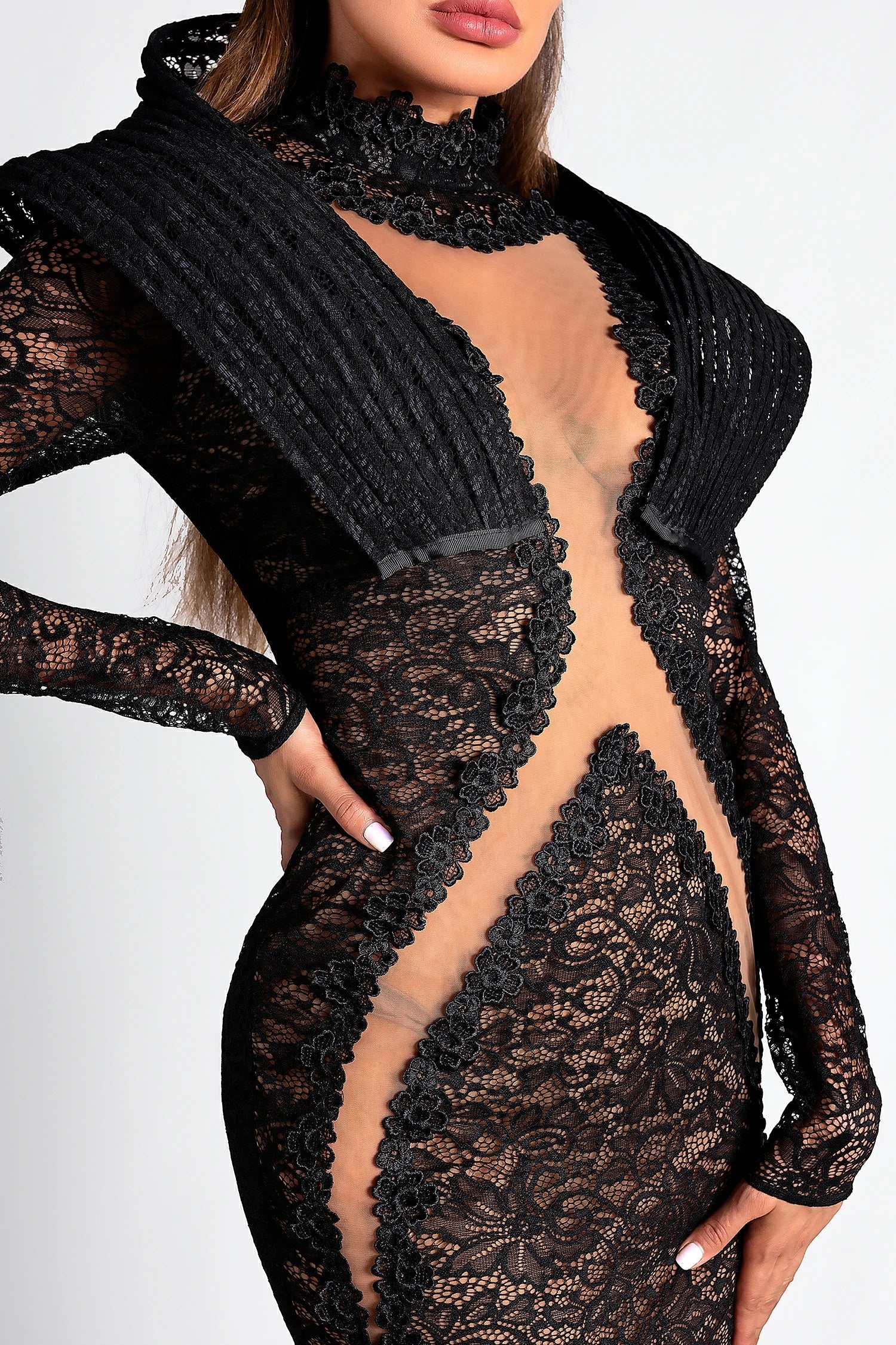 Tahirah Long Sleeve Lace Mermaid Dress