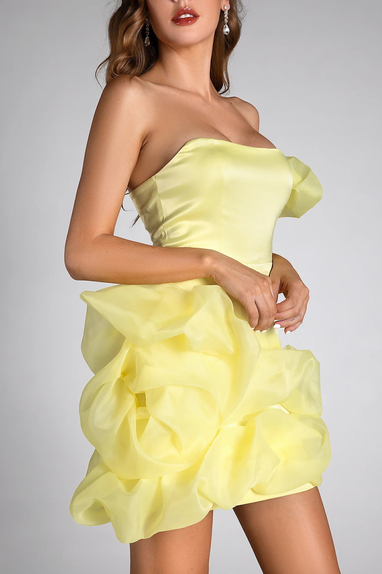 Metrakis Ruffle Embellished Mini Dress