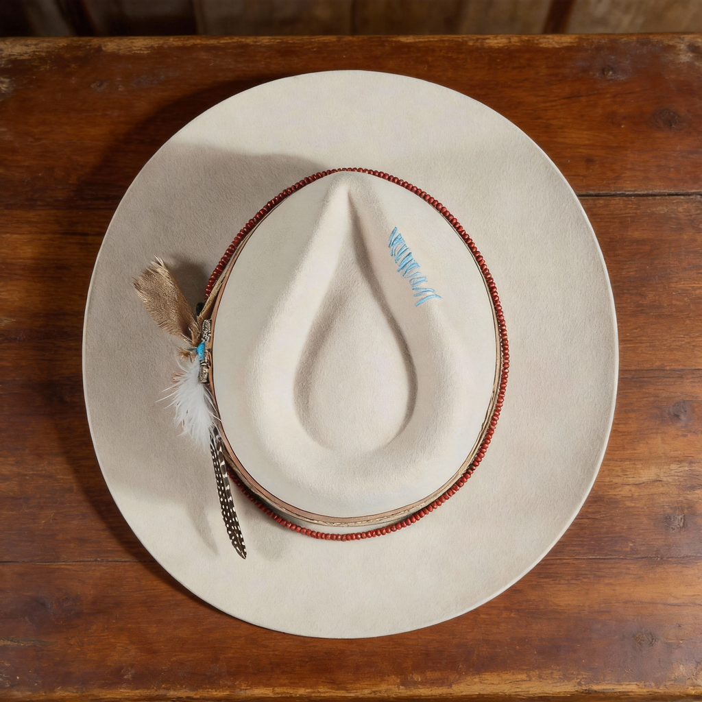Outdoor Ready Felt Hat with Decorative Band