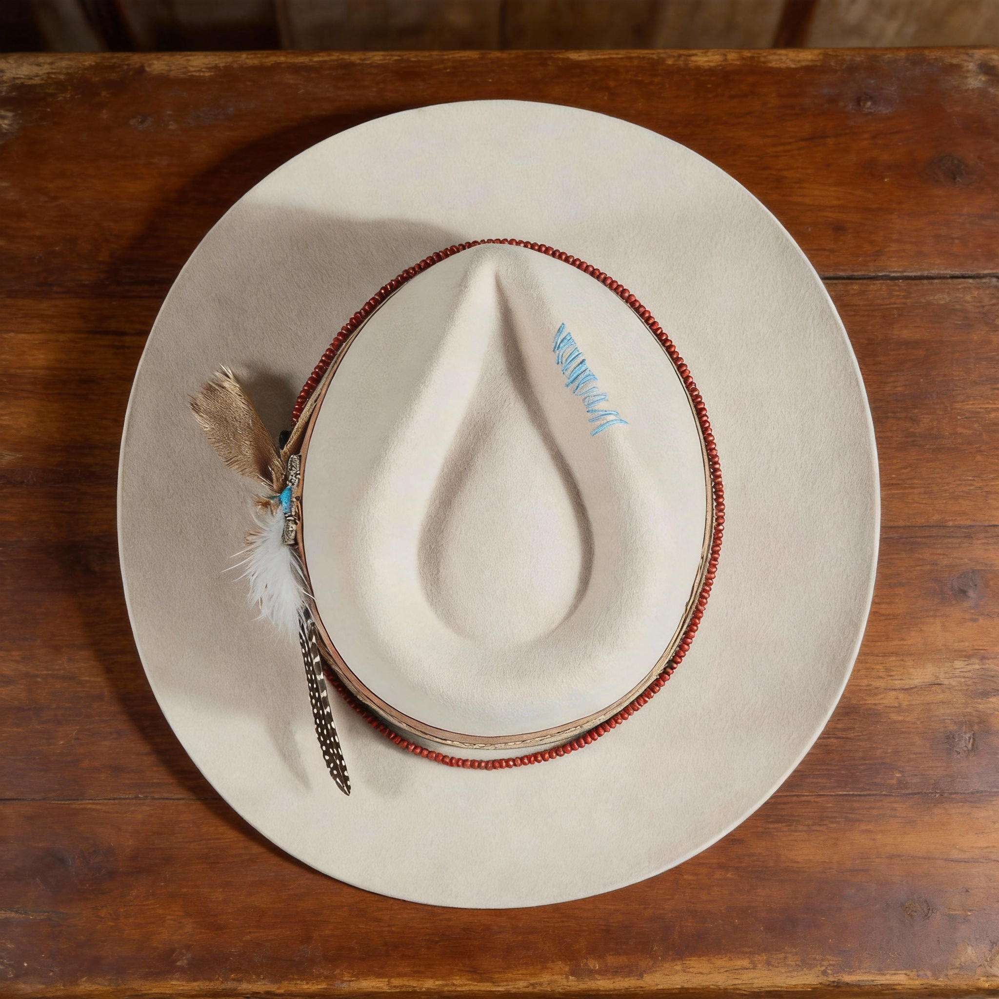 Outdoor Ready Felt Hat with Decorative Band
