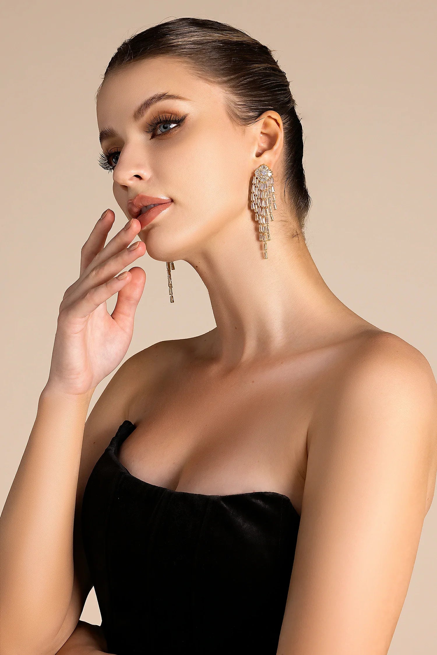 Jumoke Diamond Fringe Earrings