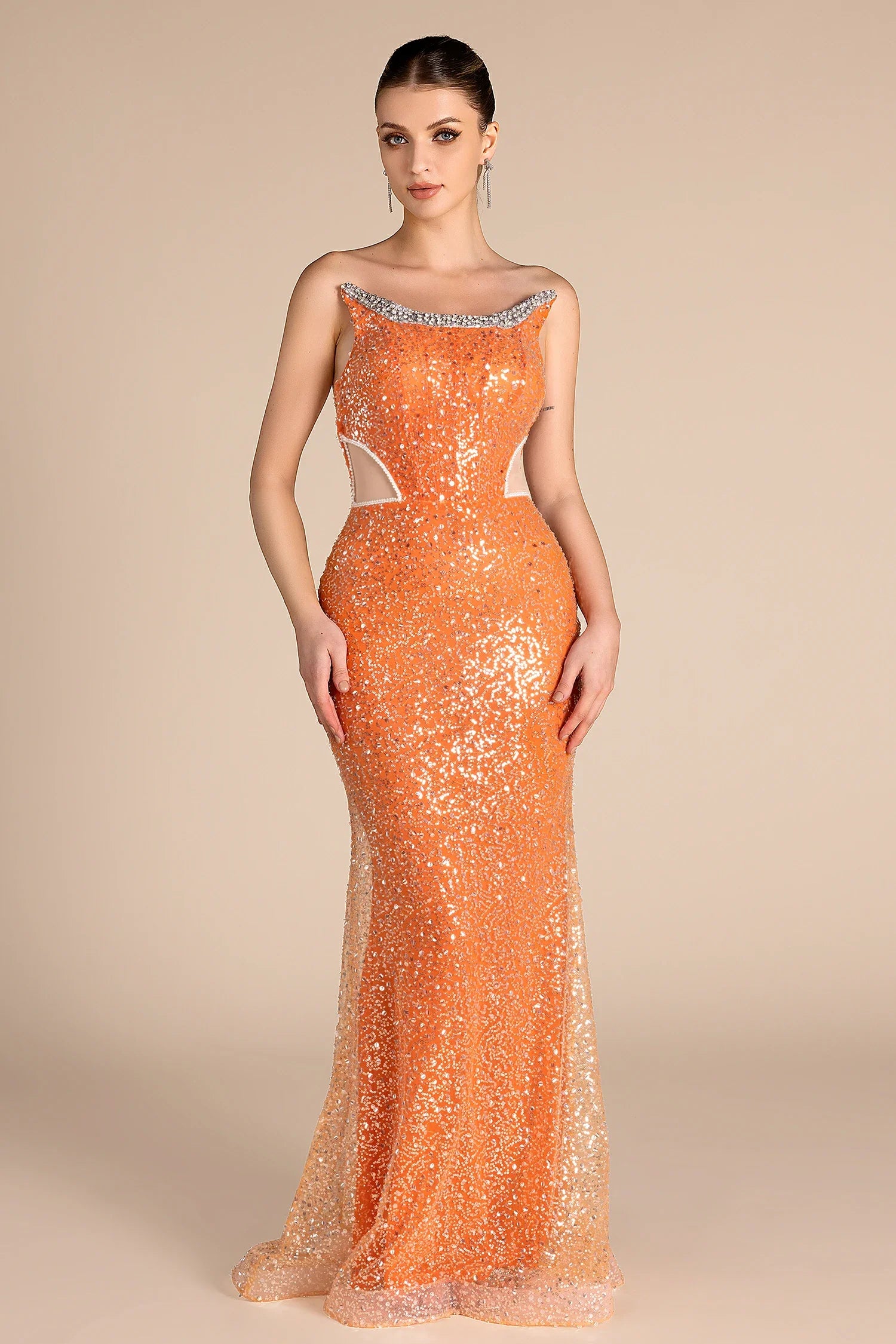 Shani Sequin Cutout Mermaid Dress