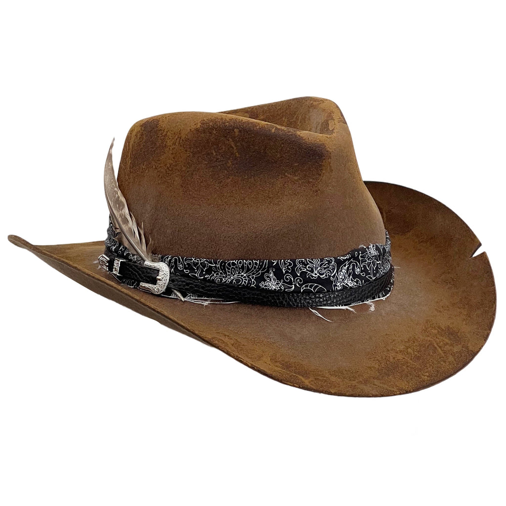 Whiskey Ferry Service Handcrafted Cowboy Hat