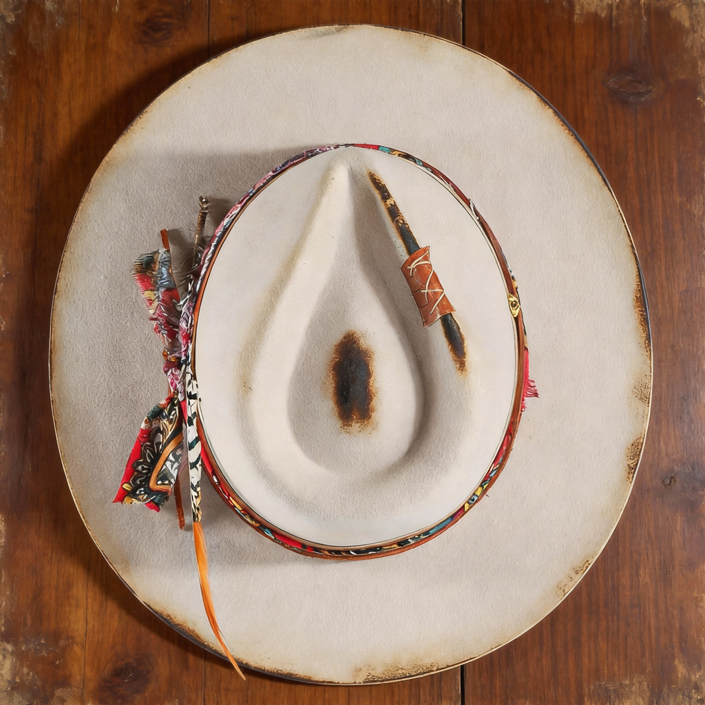 Vintage Look Wide Brim Fur Felt Hat
