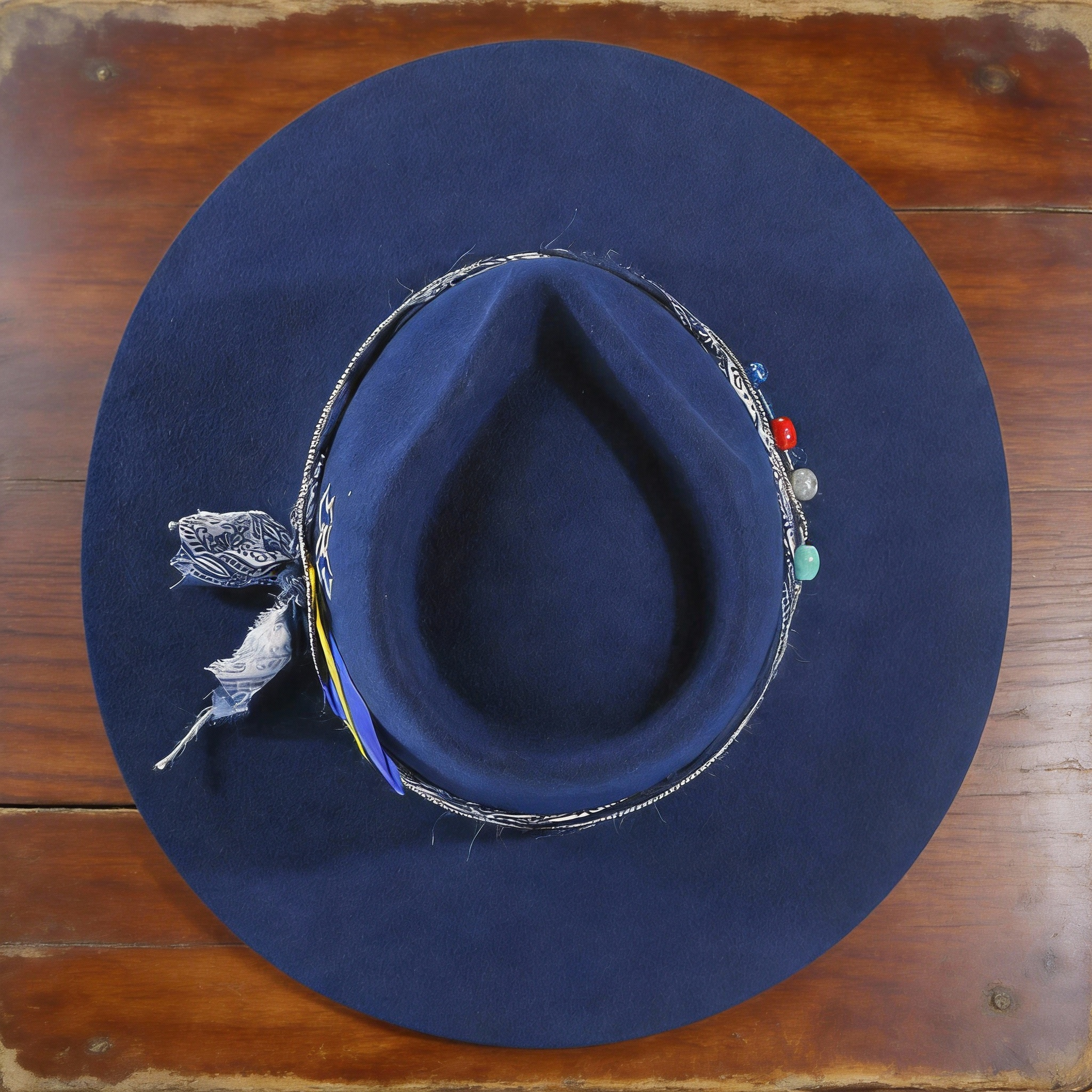 Casual Wide Brim Felt Hat with Band