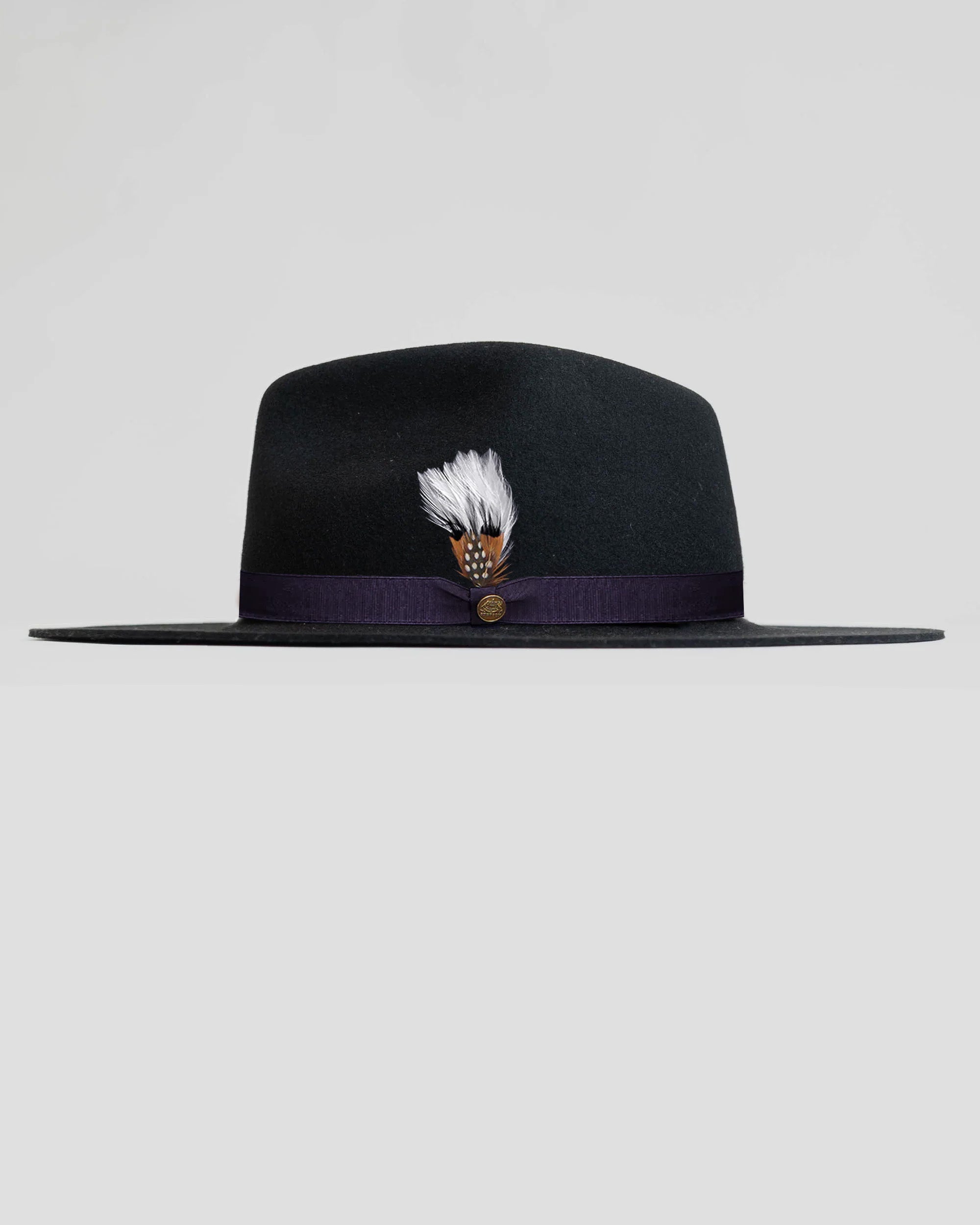 Dapper Men's Felt Fedora Hat–Black