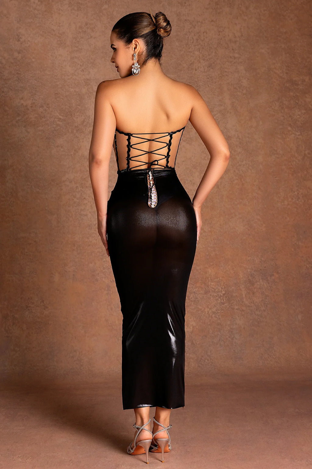 Talibah Off Shoulder Corset Bandage Dress