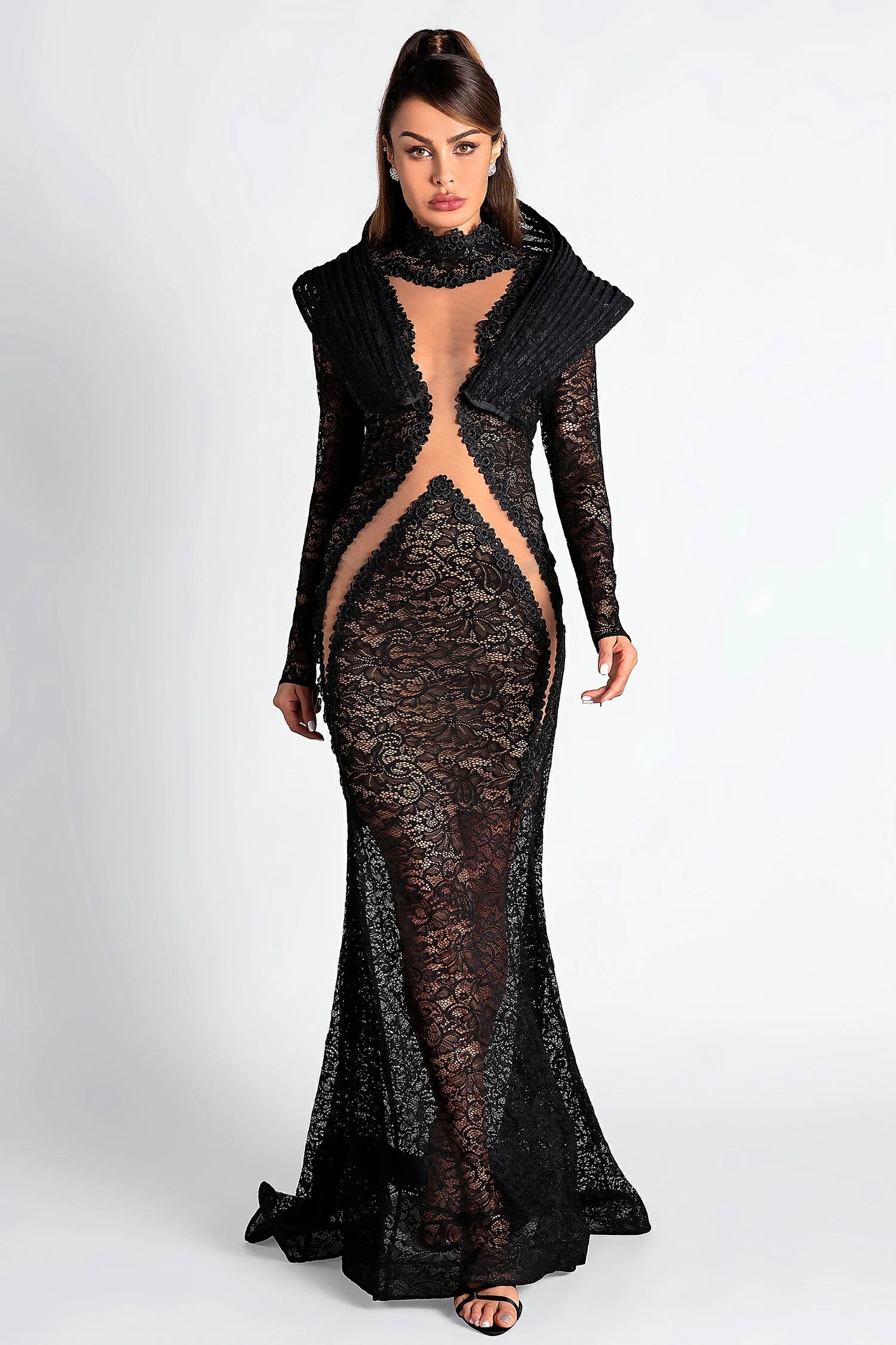 Tahirah Long Sleeve Lace Mermaid Dress