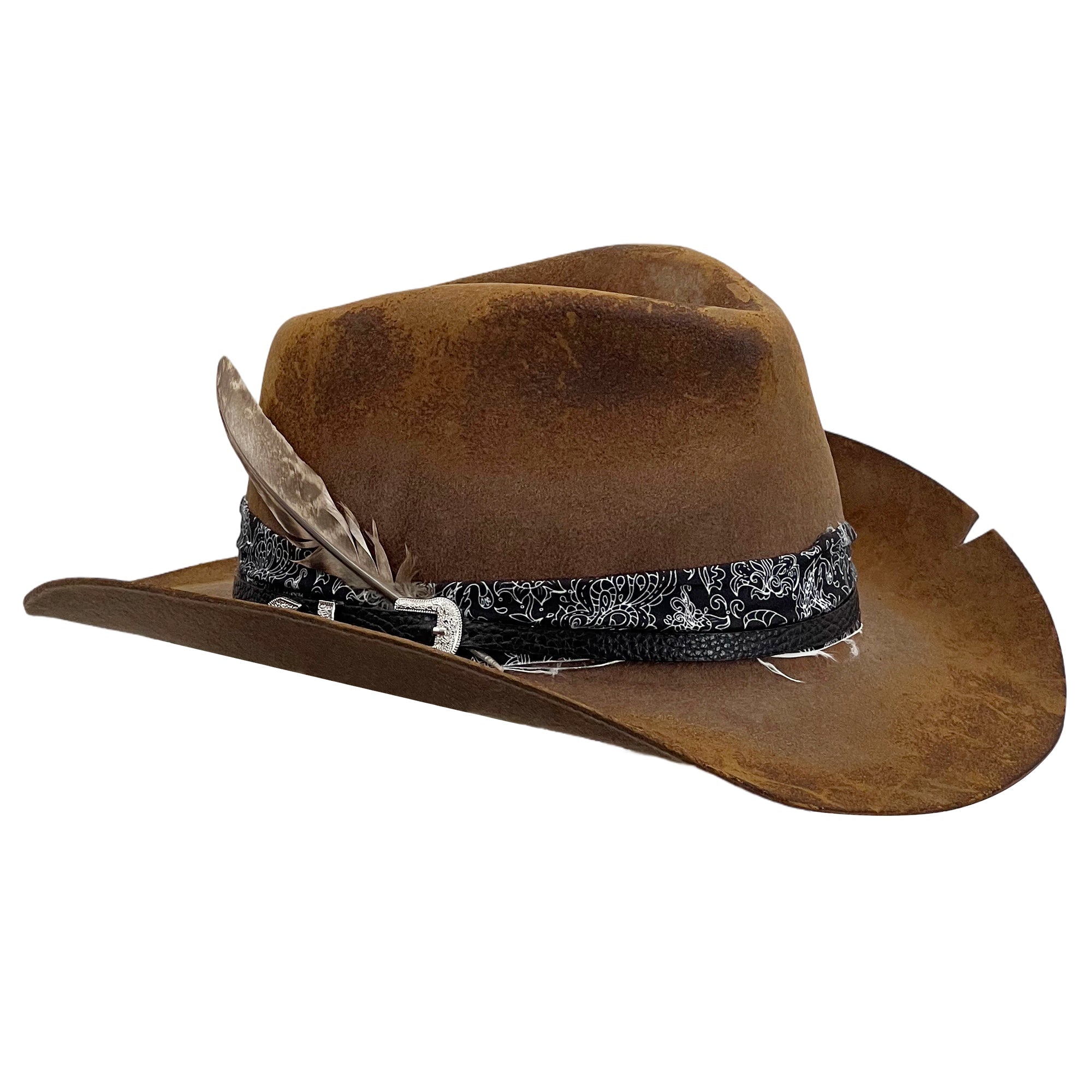 Whiskey Ferry Service Handcrafted Cowboy Hat