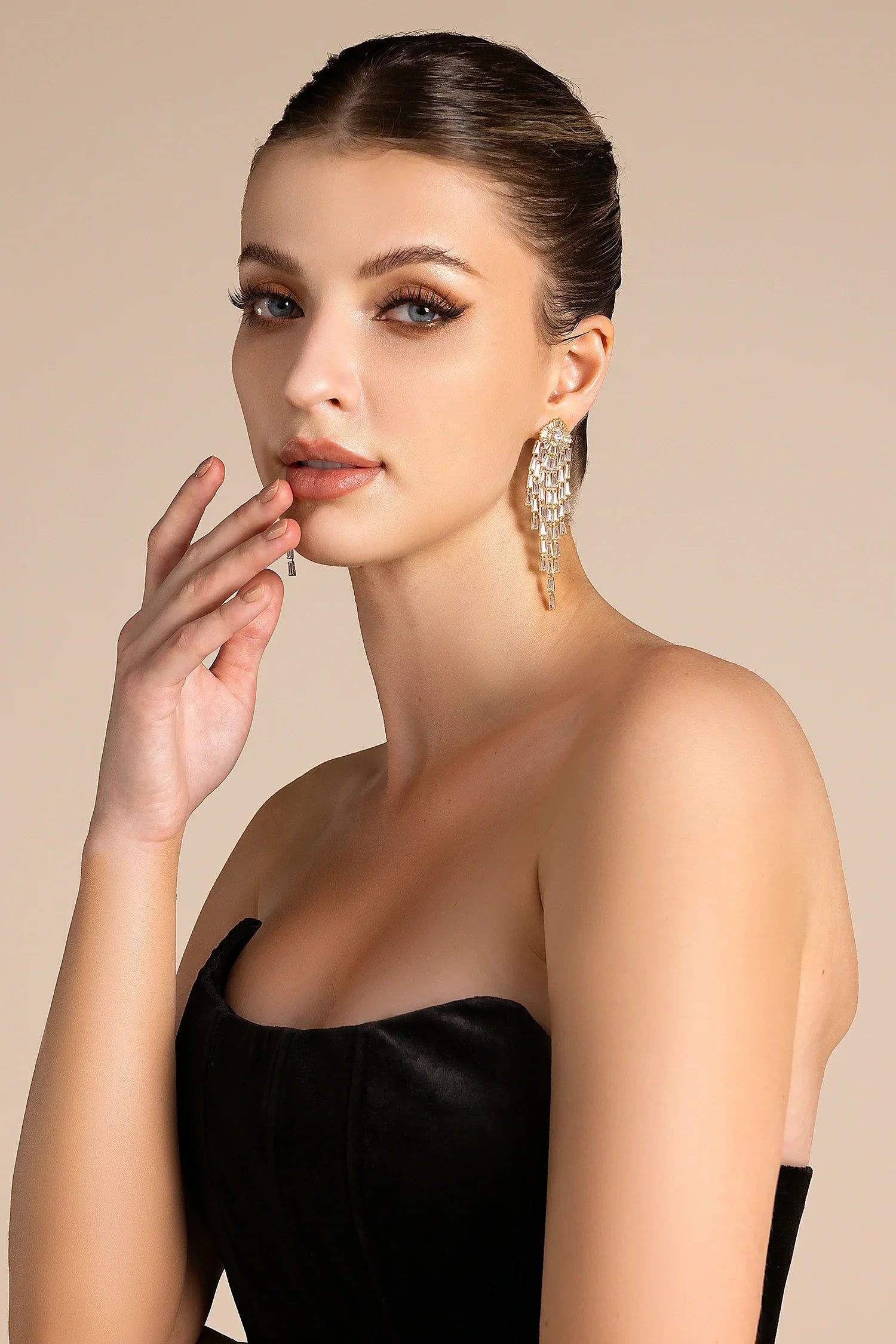 Jumoke Diamond Fringe Earrings