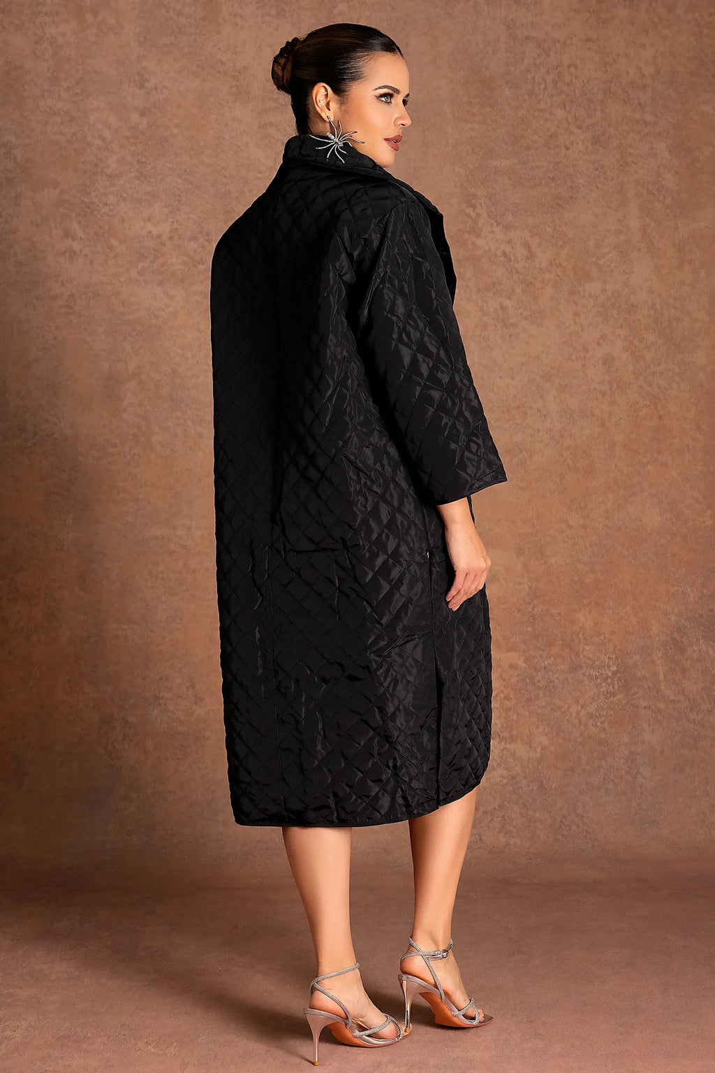 Nephtys Long Quilted High Collor Coat