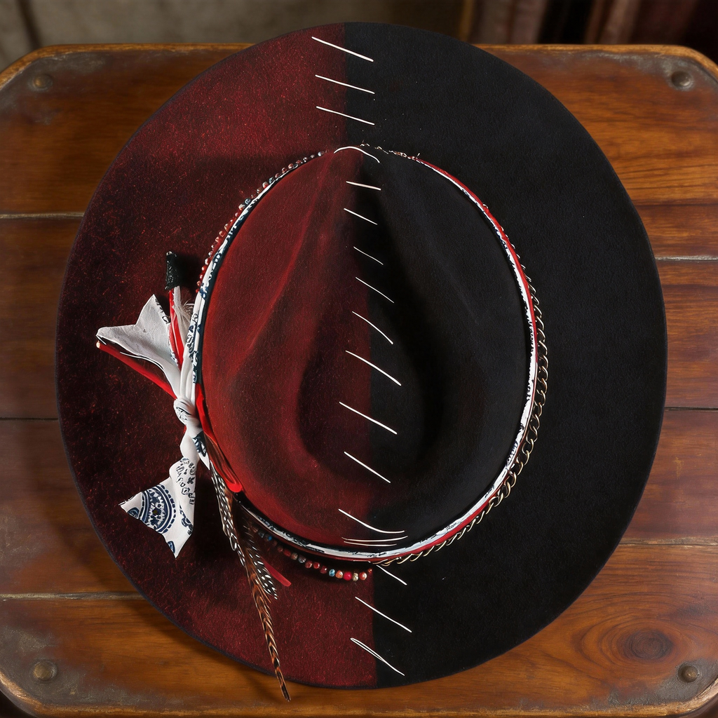 Vintage Finish Felt Hat with Timeless Silhouette