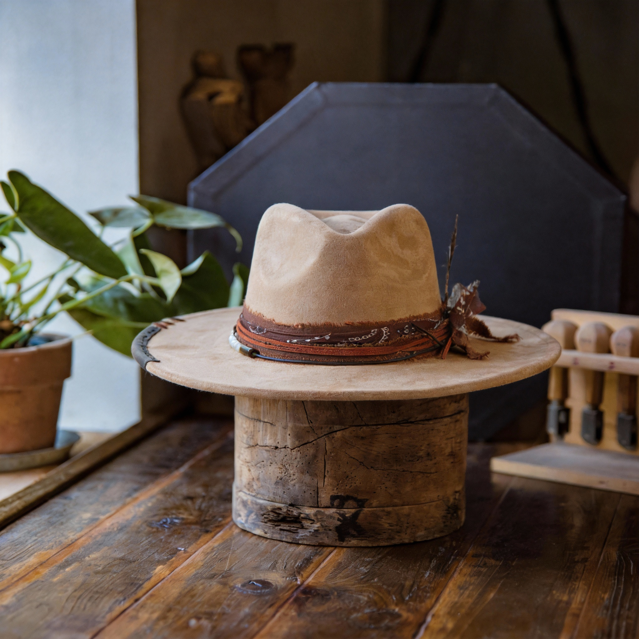 Distressed Premium Felt Hat