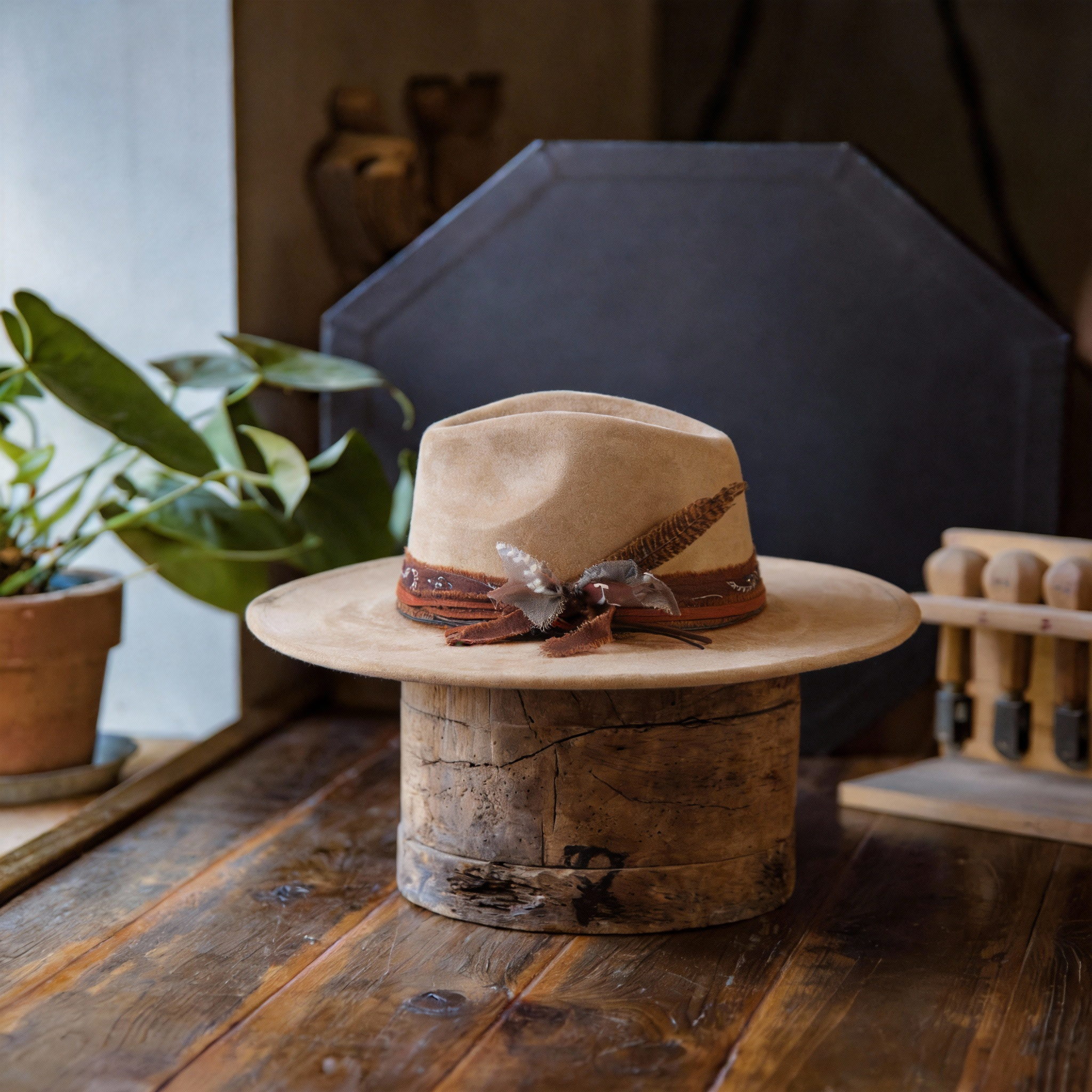Distressed Premium Felt Hat