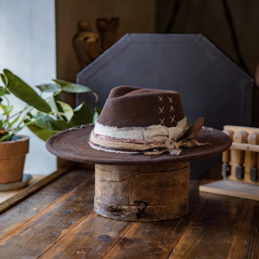 Heritage Inspired Distressed Felt Hat