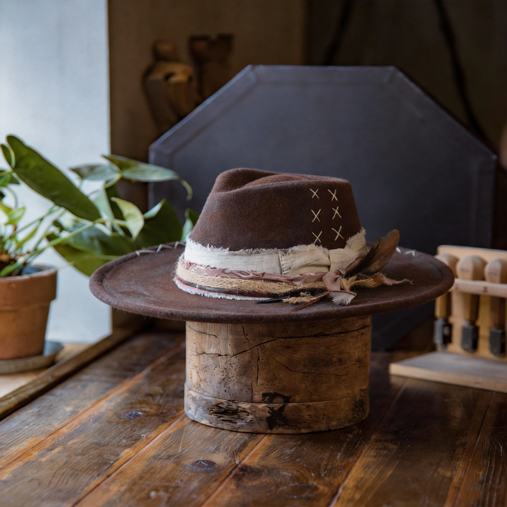Heritage Inspired Distressed Felt Hat