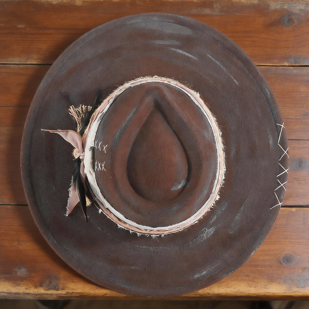 Heritage Inspired Distressed Felt Hat