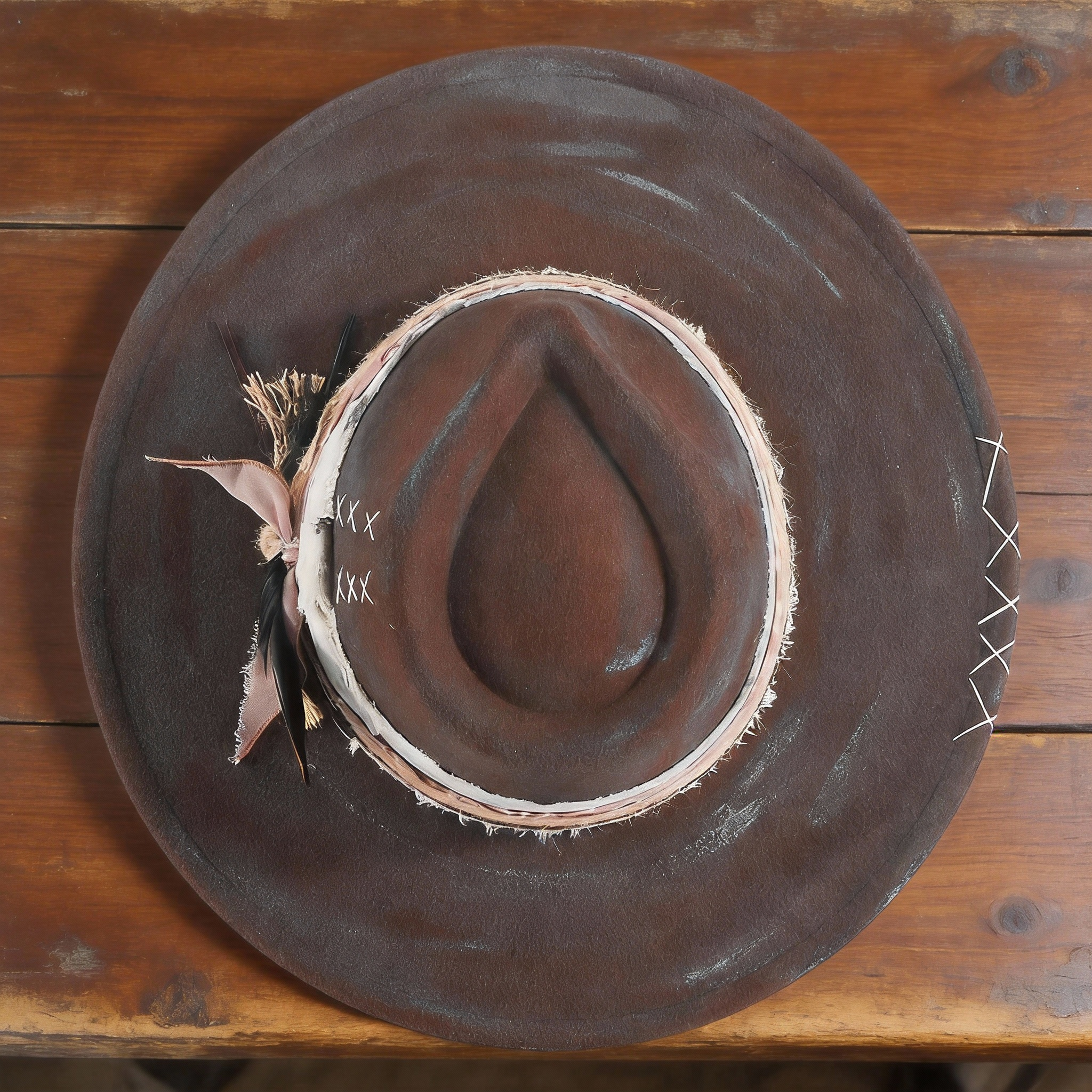 Heritage Inspired Distressed Felt Hat