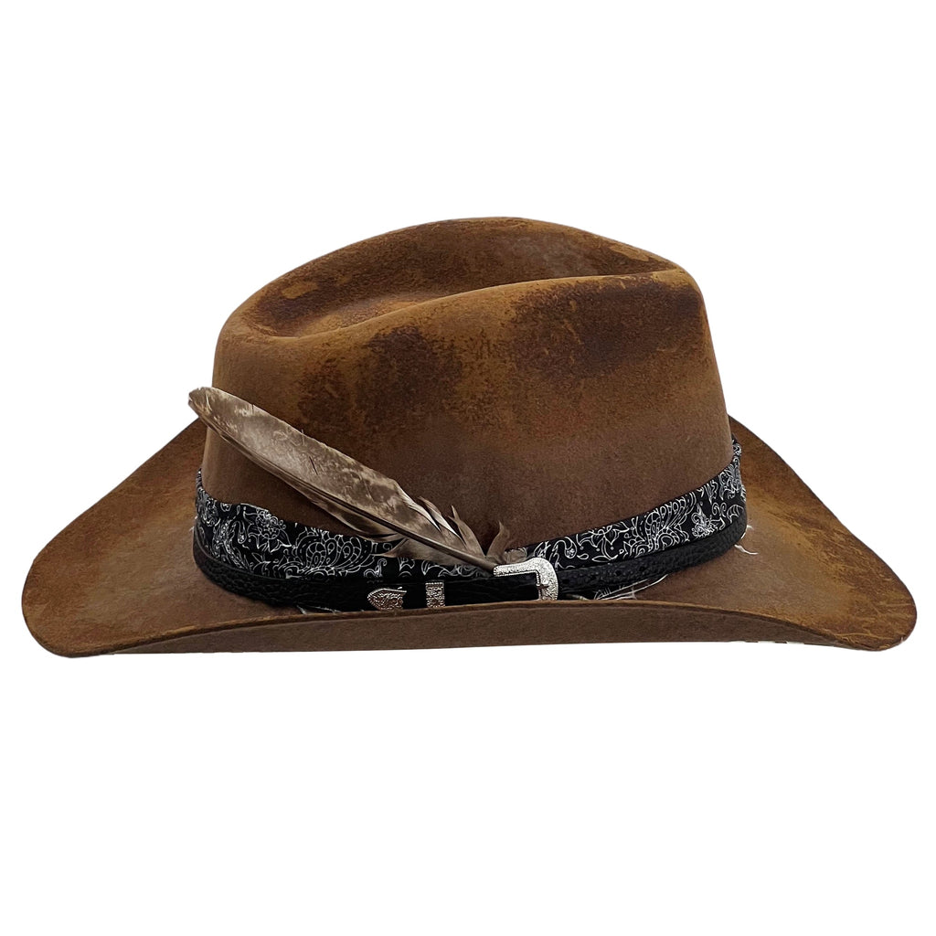 Whiskey Ferry Service Handcrafted Cowboy Hat
