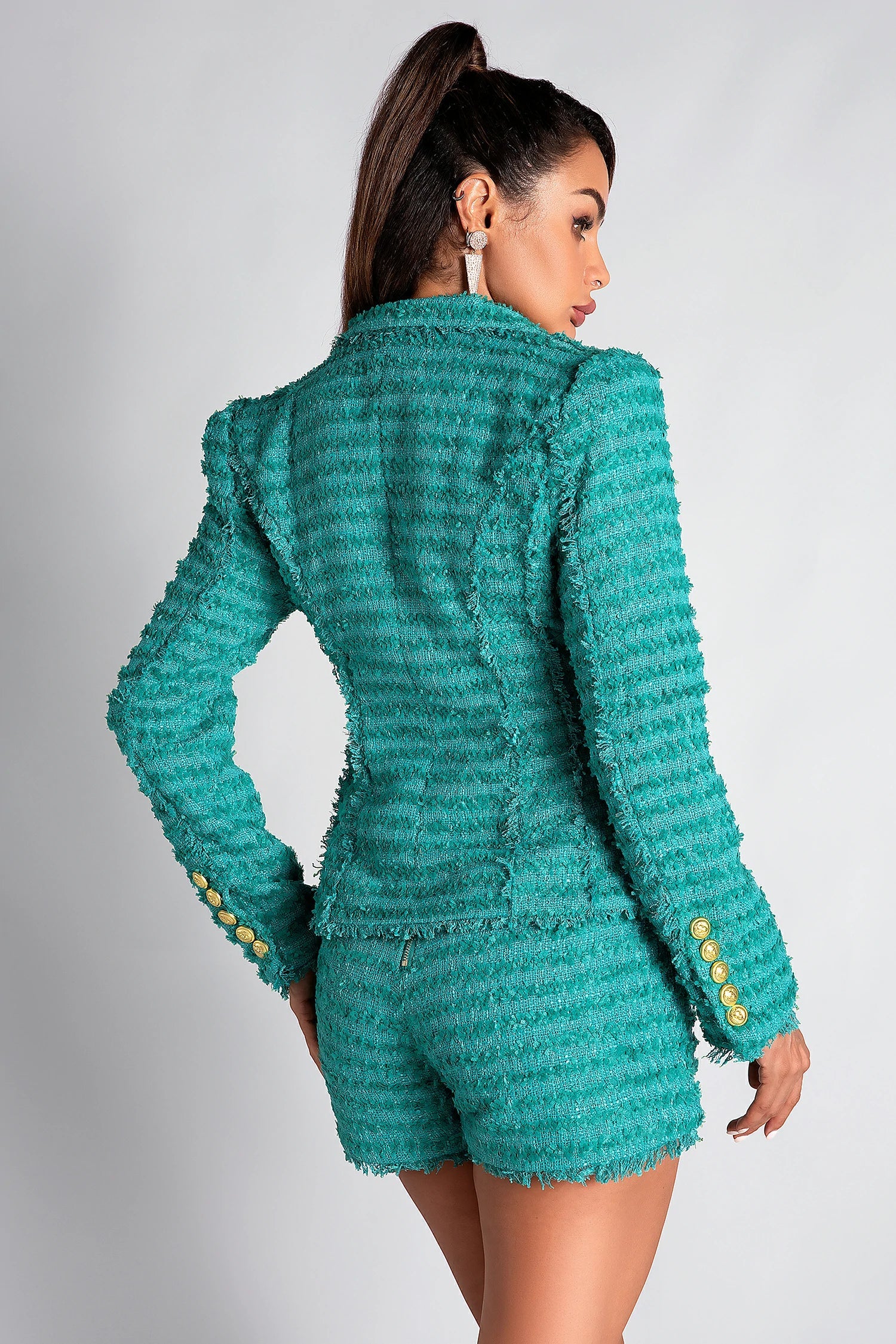 Polina Double Button Tweed 2 Piece Set