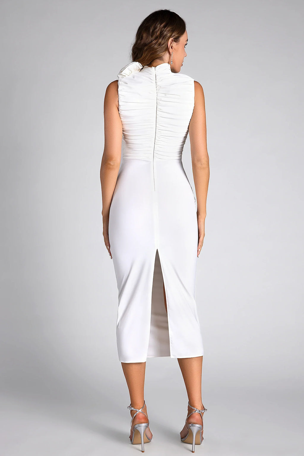 Pope White Floral Midi Dress