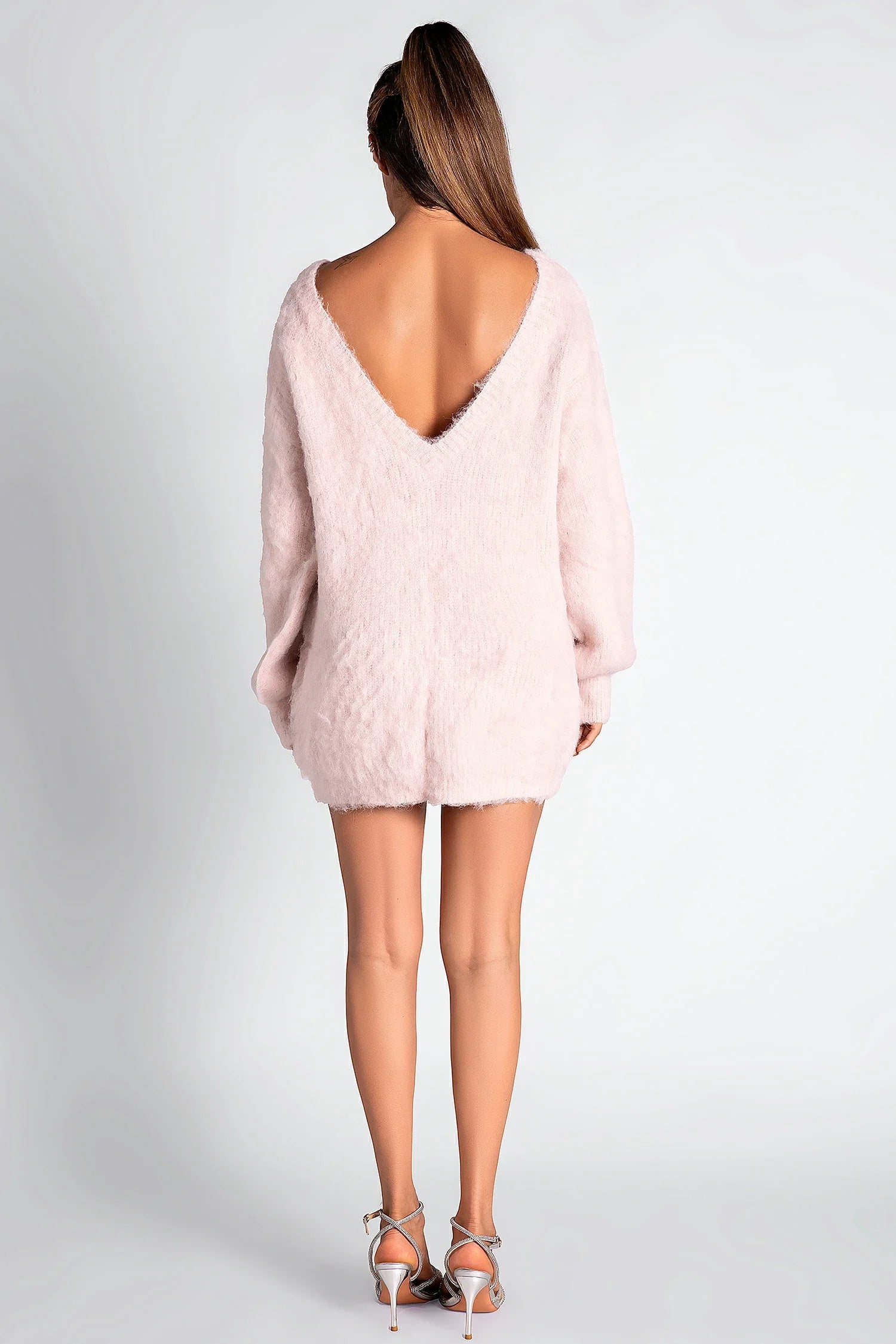 Lemmy Long Sleeve Backless Knitted Sweater