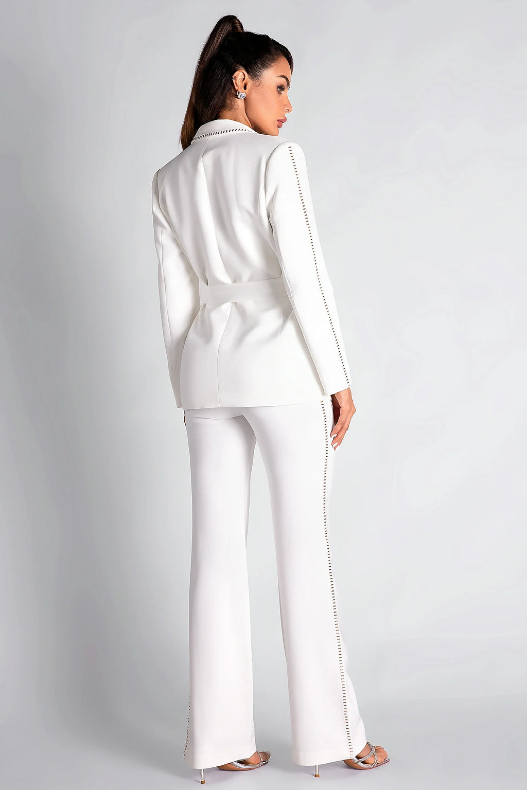 Stamatia Hot Diamond Loose Suit Jacket Two Piece Suit