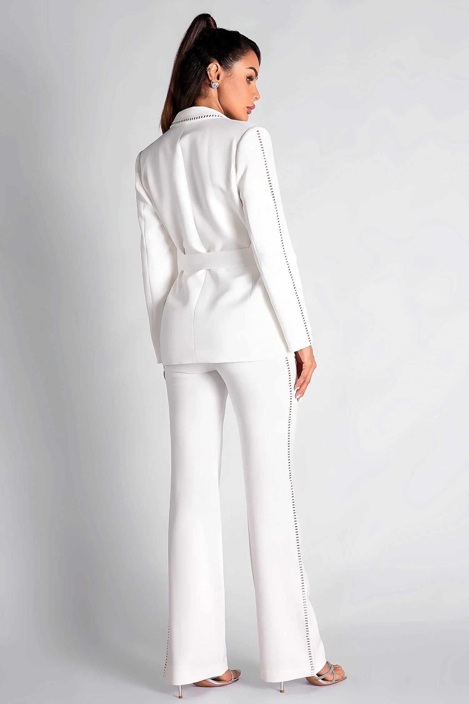 Stamatia Hot Diamond Loose Suit Jacket Two Piece Suit