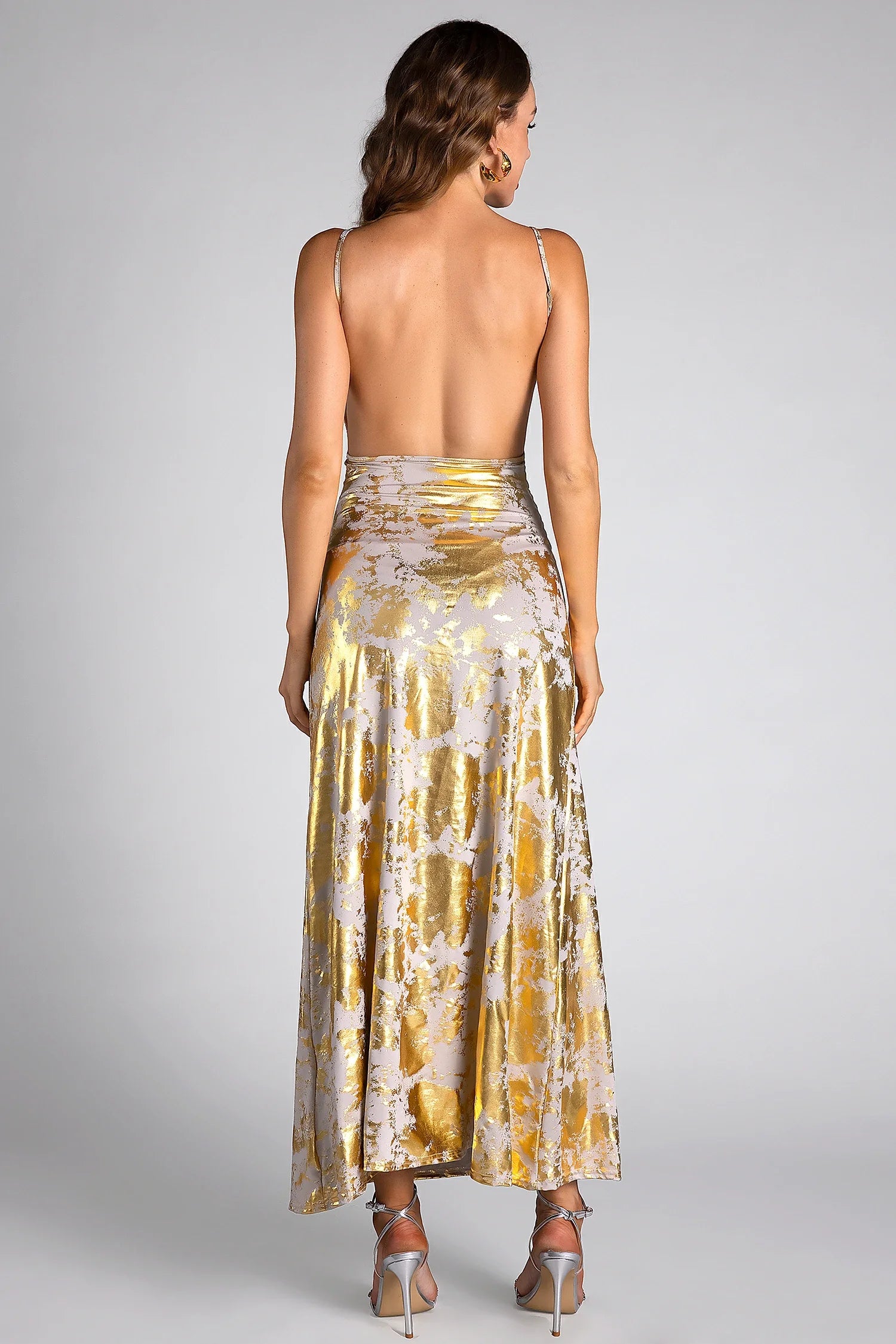 Shirley Gold Sprinkle Semi-forma Dress