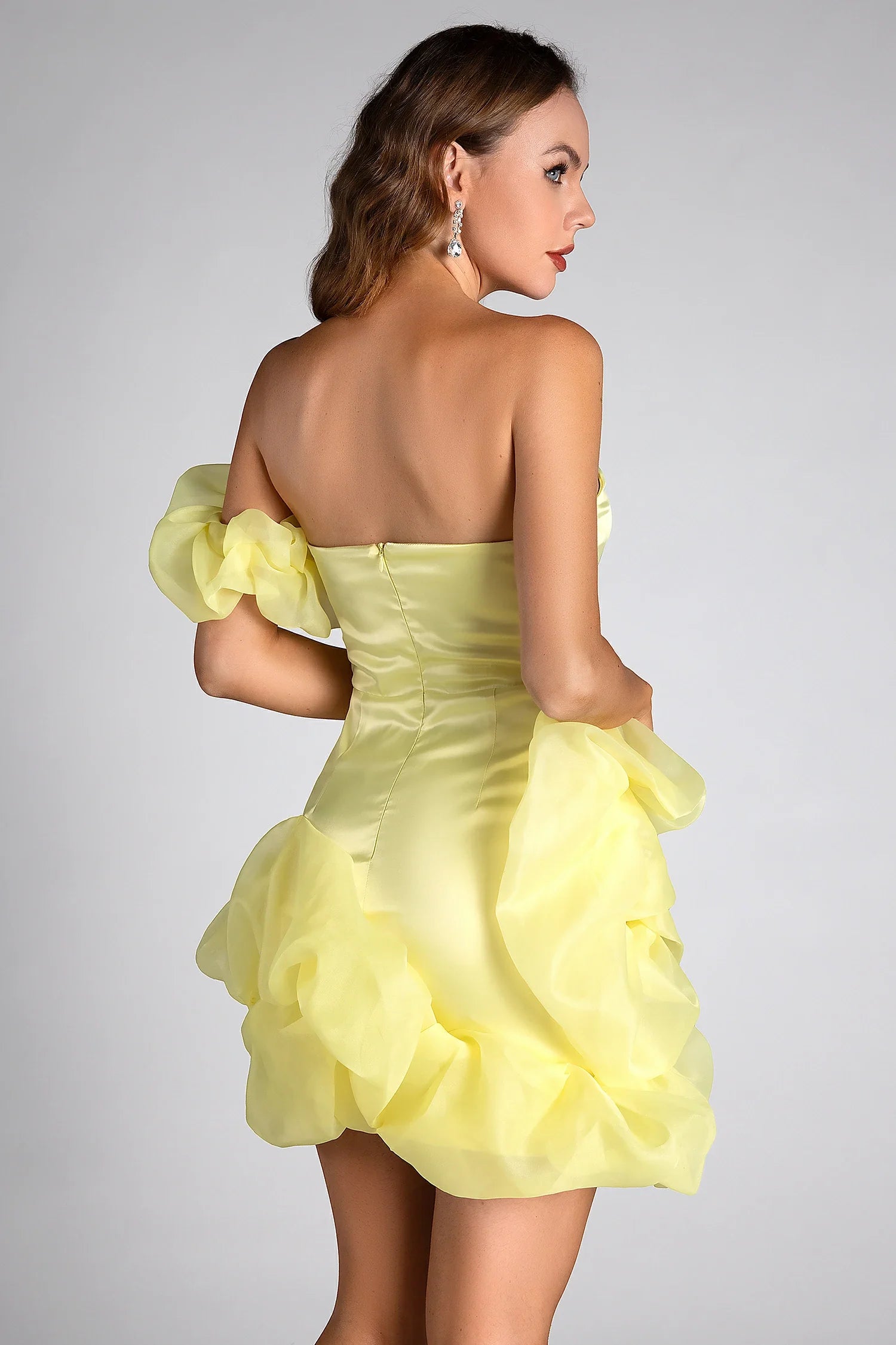 Metrakis Ruffle Embellished Mini Dress