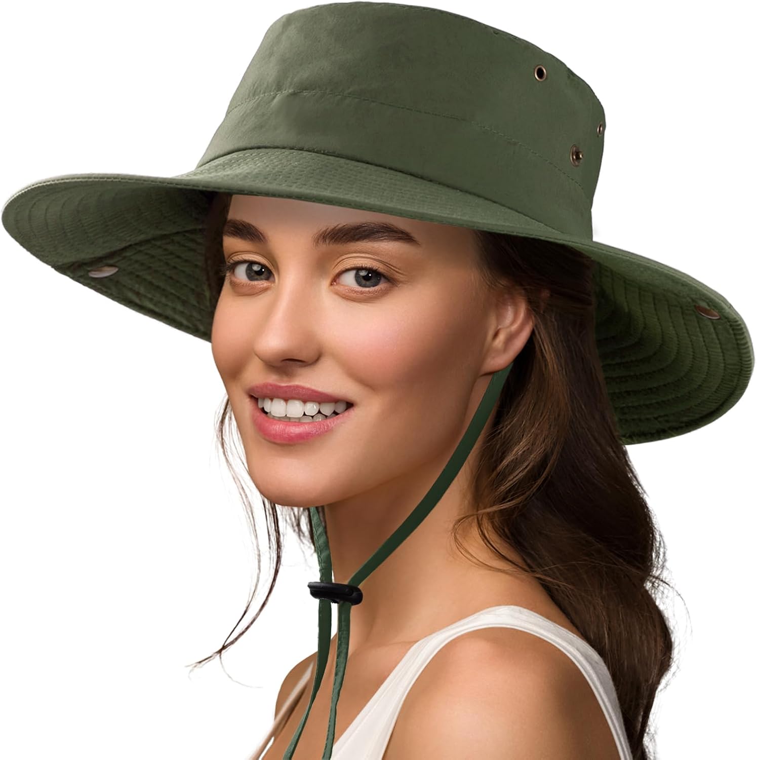 Women Men UPF 50+ Waterproof Wide Brim Fishing Hats