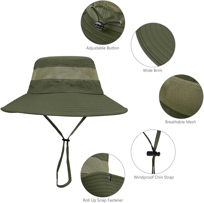 Mesh Breathable Boonie Hat For Men Women