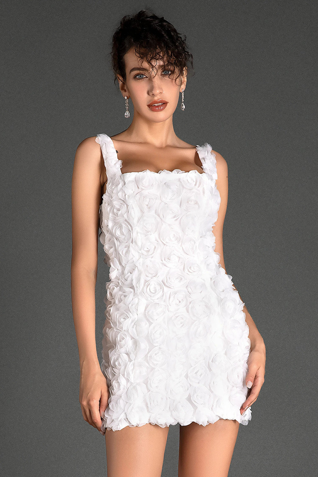 Rossilis Floral Strap Mini Dress