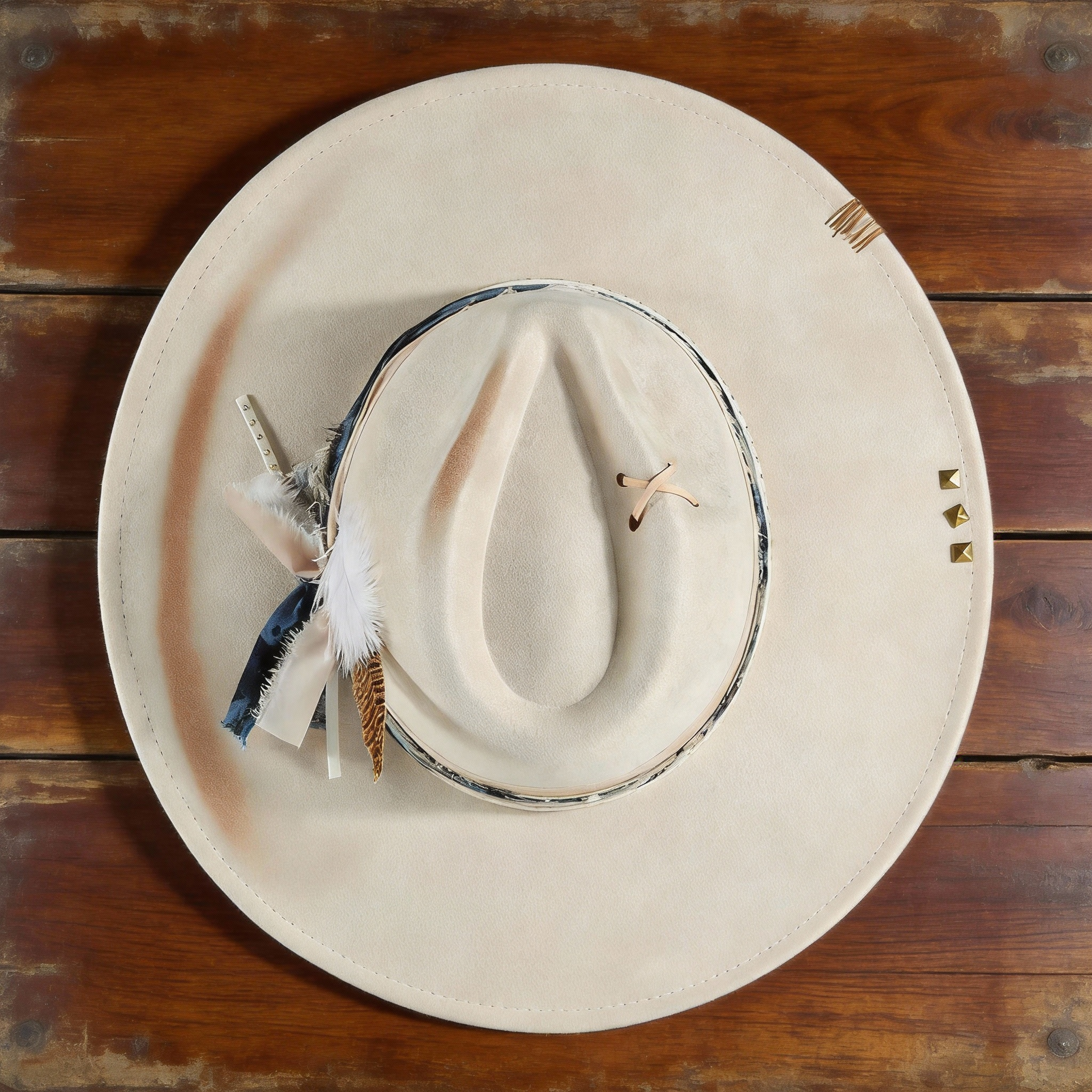 Artisan Crafted Ranch Hat with Vintage Look