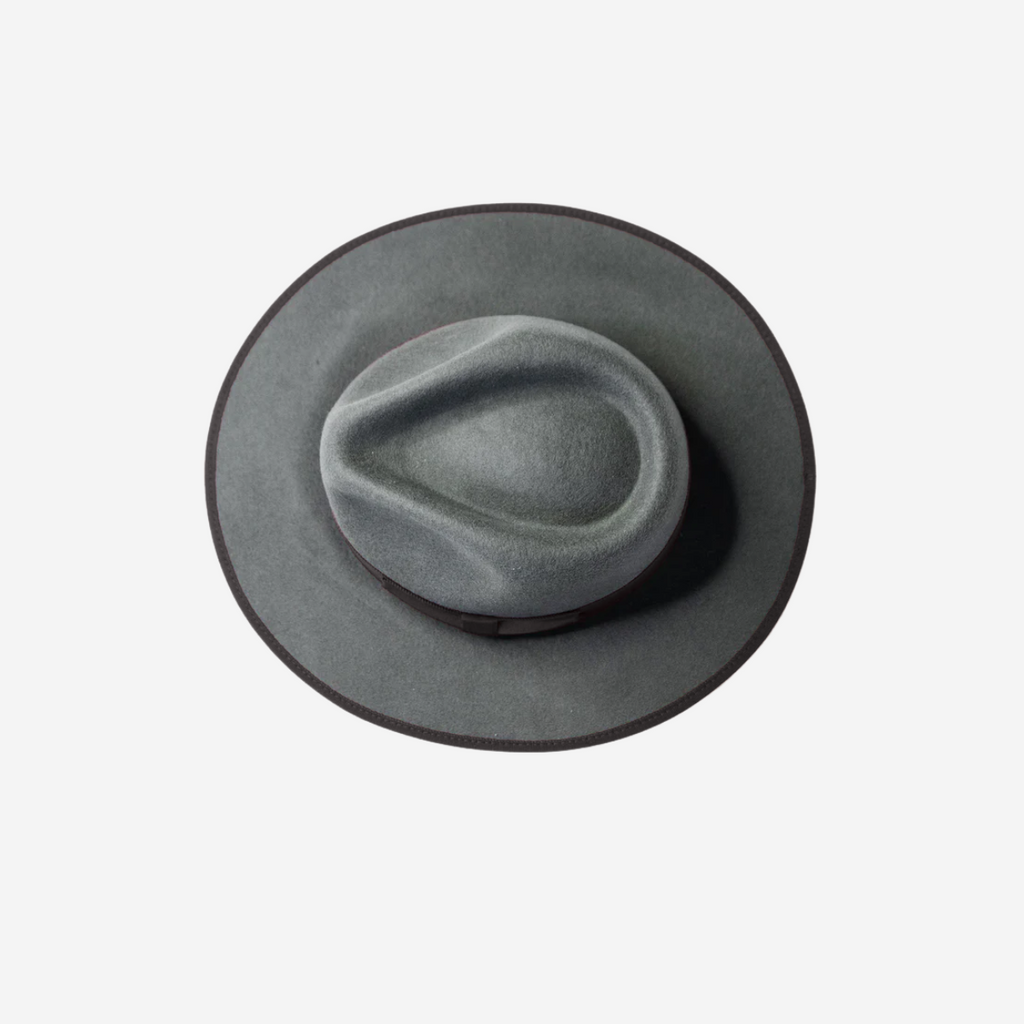 Classic Men's Felt Black Fedora Hat - Gray