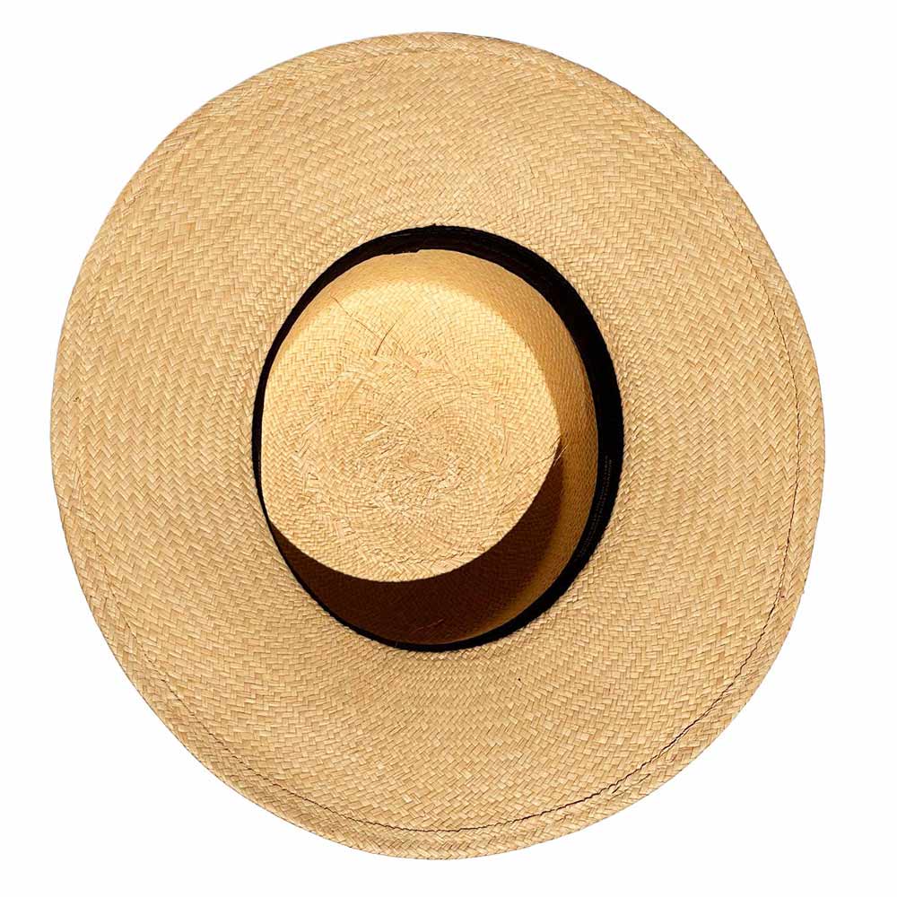 3 Regions - Natural Bolero Panama with Navy Band